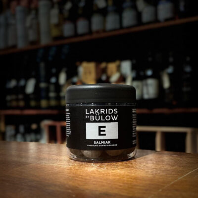 E Small – Salmiak 125 g. - Chocolate Coated Liquorice