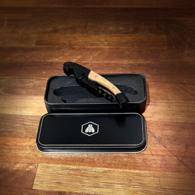 Laguiole Double Handle in Black color and Bamboo